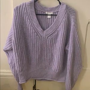 Purple knit H&M sweater